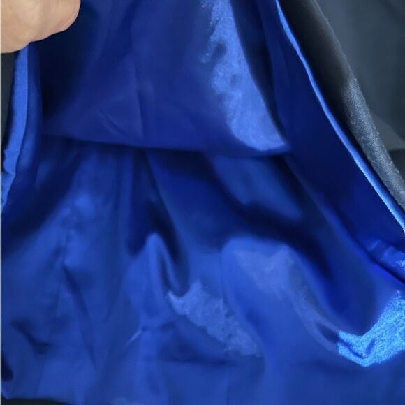 Tahari Navy Blue Lined Midi Dress Size 6 - Picture 11 of 11